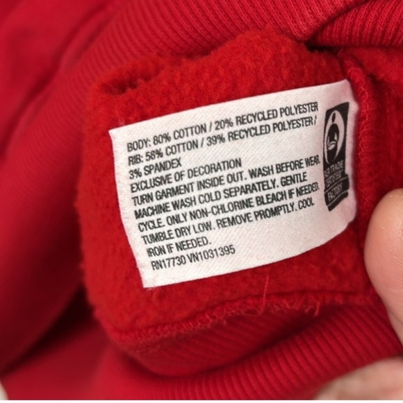 Women's Aprés Ski Club Red Crop Sweatshirt, Small By Wild Fable - Picture 6 of 6